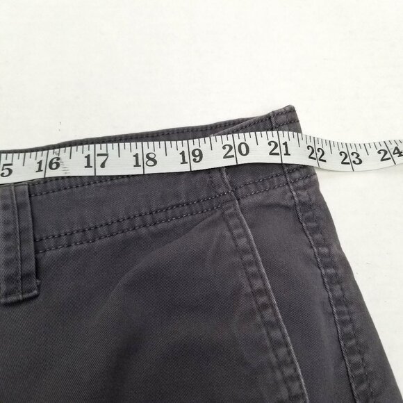 George Mens Cargo Shorts Size 44 Charcoal Gray Cotton Utility Pockets Streetwear - Picture 6 of 8